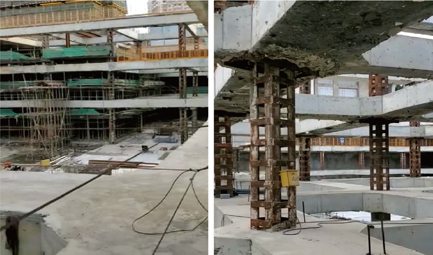 上海九星城（九宮格）三標(biāo)段基坑支撐拆除工程