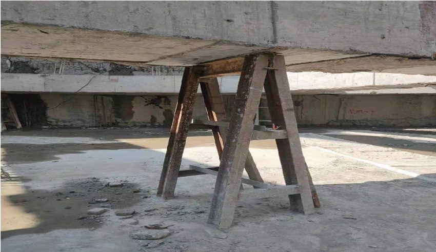 上海楊浦區(qū)平?jīng)錾鐓^(qū)0215-03地塊商辦樓地下室基坑支撐拆除工程