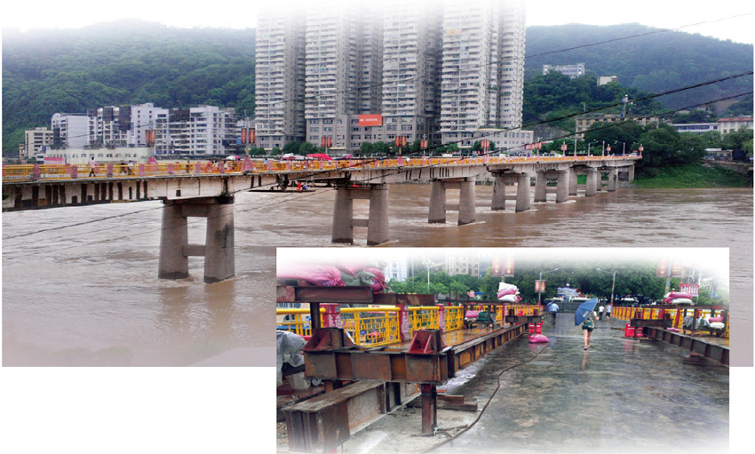 南平市水南大橋掛孔頂升更換支座工程