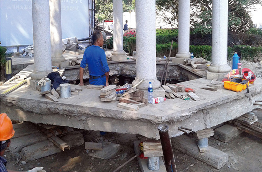 上海綠城黃浦灣景觀亭平移工程