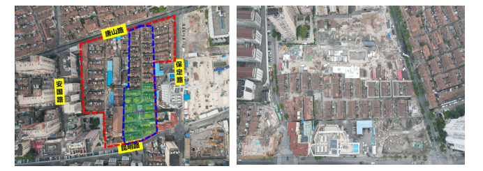 虹口北外灘 116 項(xiàng)目老建筑頂升托換工程 進(jìn)入托換階段